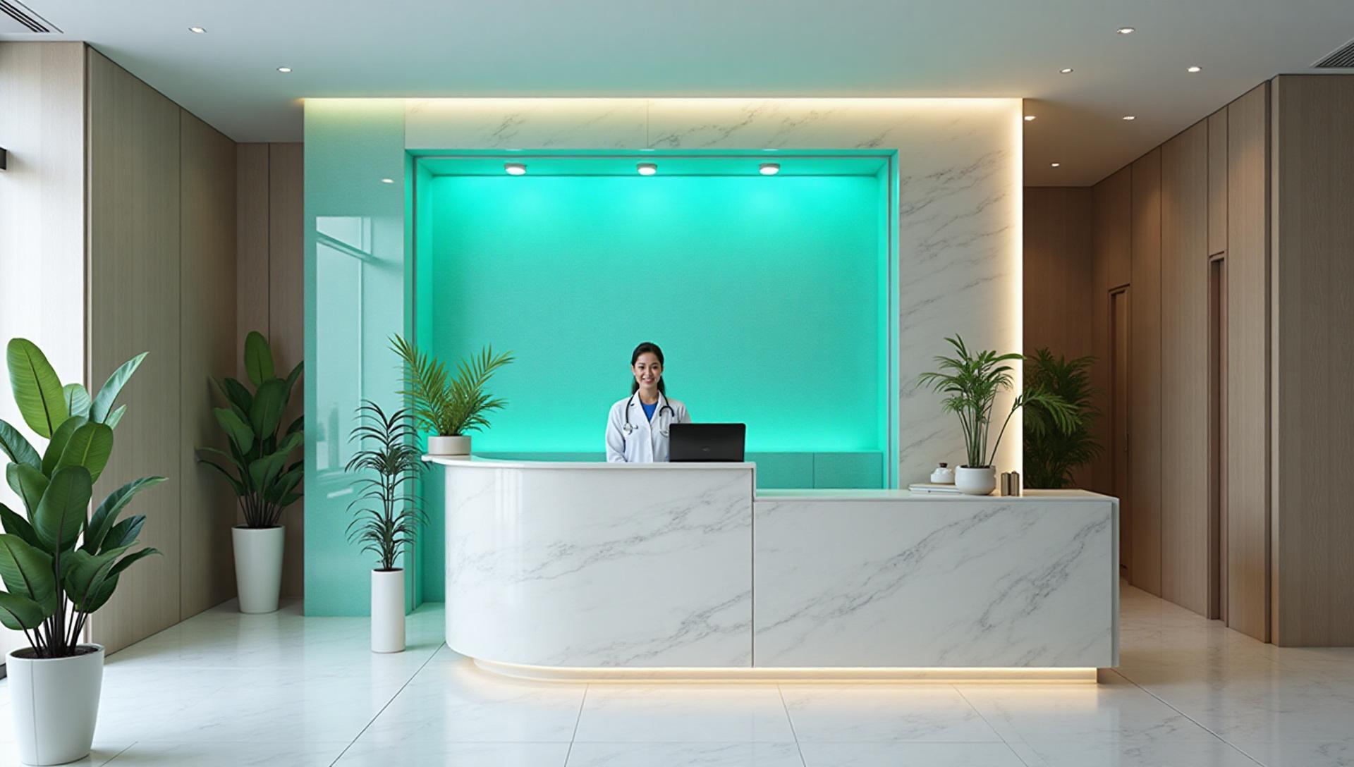 Empfangsbereich einer Partnerklinik in Istanbul